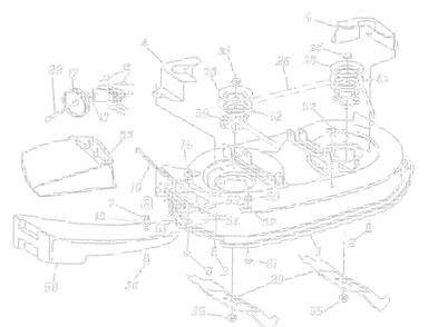 Deck Assembly G Diagram and Parts List for 1999 Yard Machines Lawn Tractor